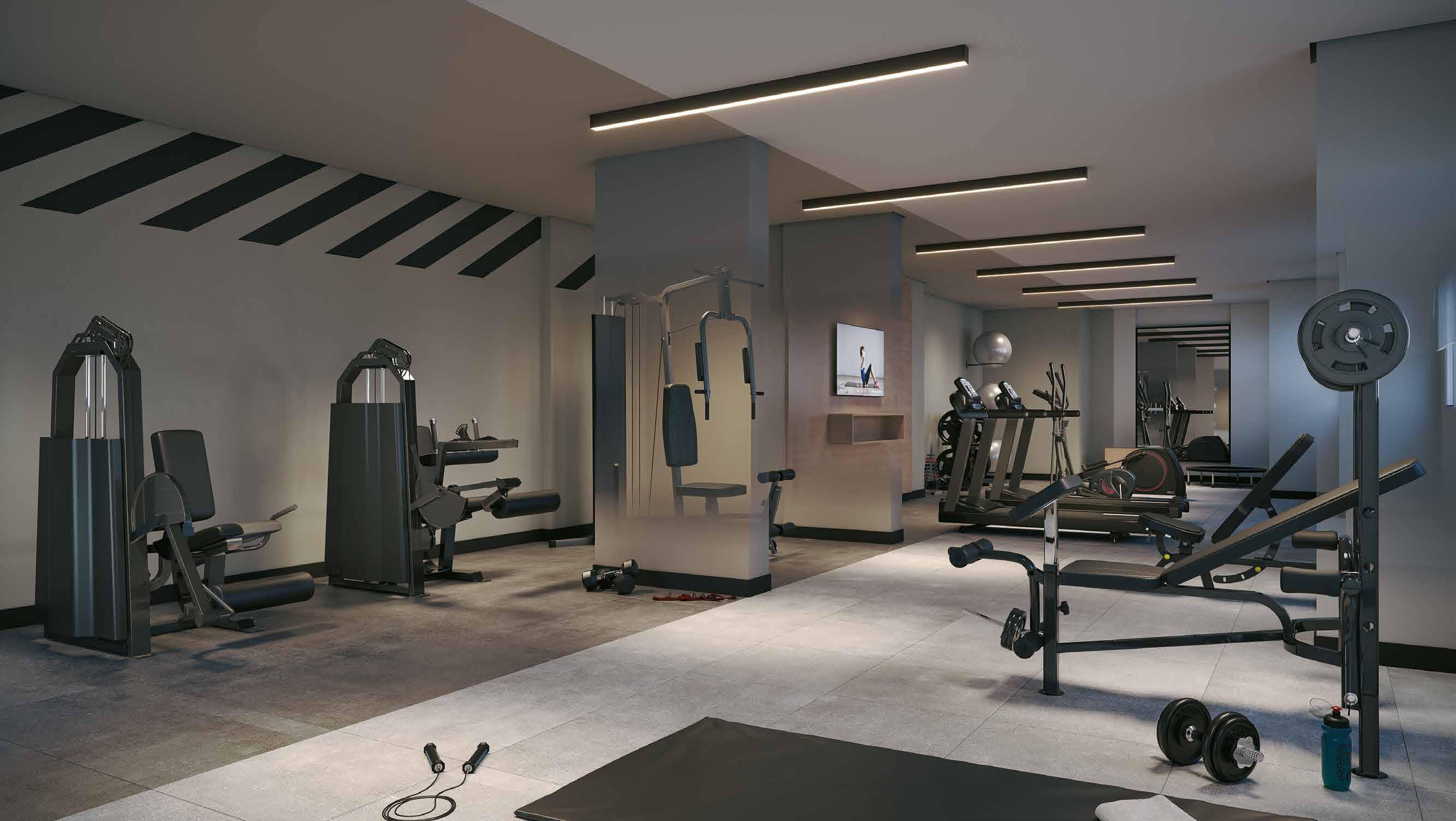 Foto do salão de festas do empreendimento One