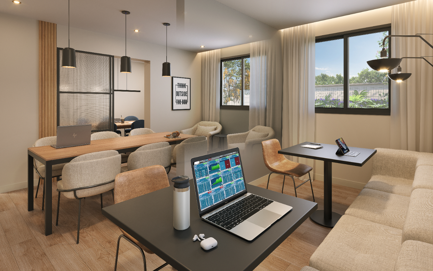 Foto do salão de festas do empreendimento One