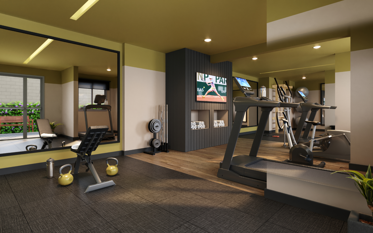 Foto do salão de festas do empreendimento One