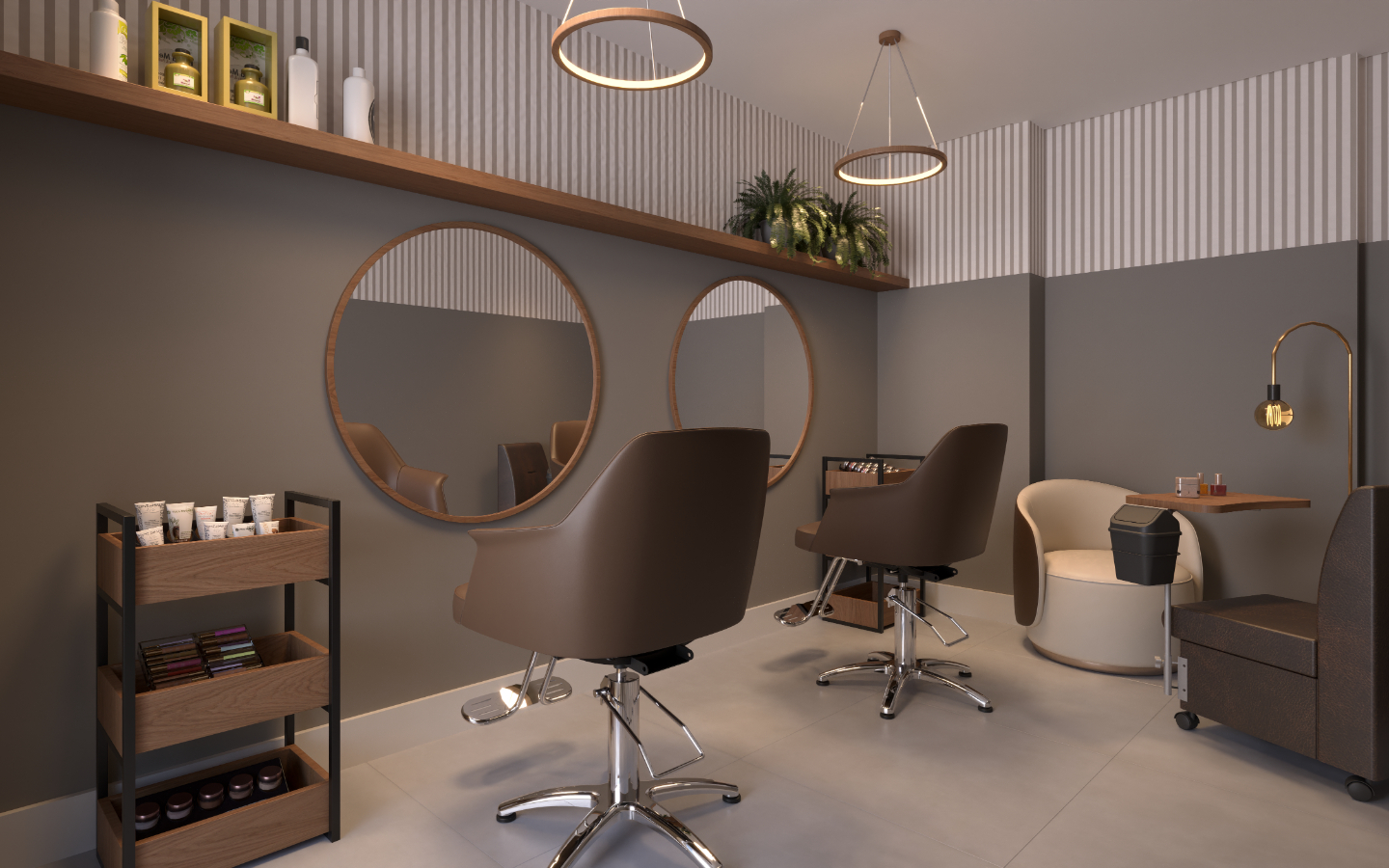 Foto do salão de festas do empreendimento One