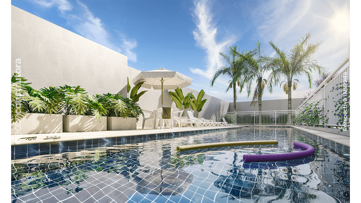 Foto do salão de festas do empreendimento One