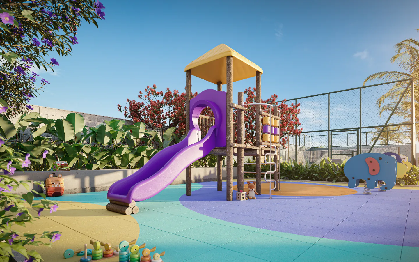 Foto do salão de festas do empreendimento One